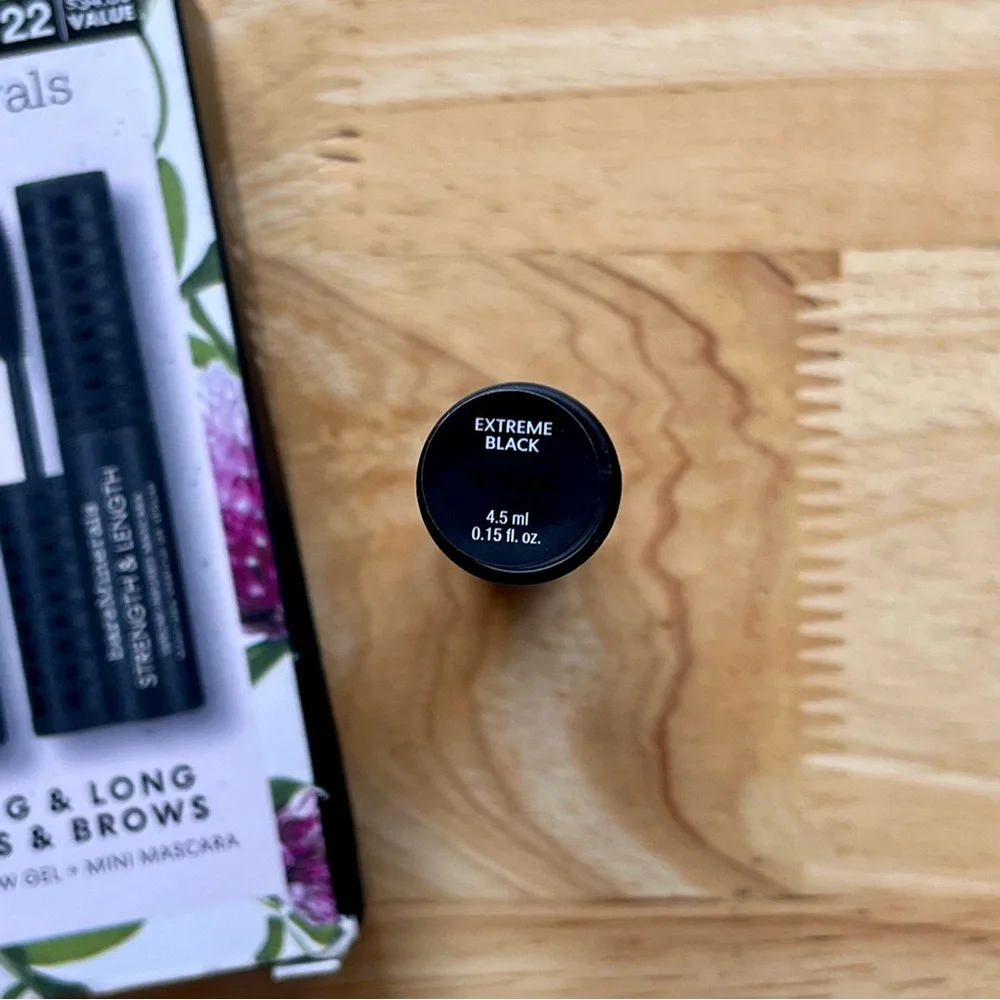 bareMinerals Mini Strength & Length Serum-Infused Mascara - Extreme Black